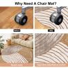 Round Office Chair Mat for Carpet and Hard Floors, 150 cm view 4