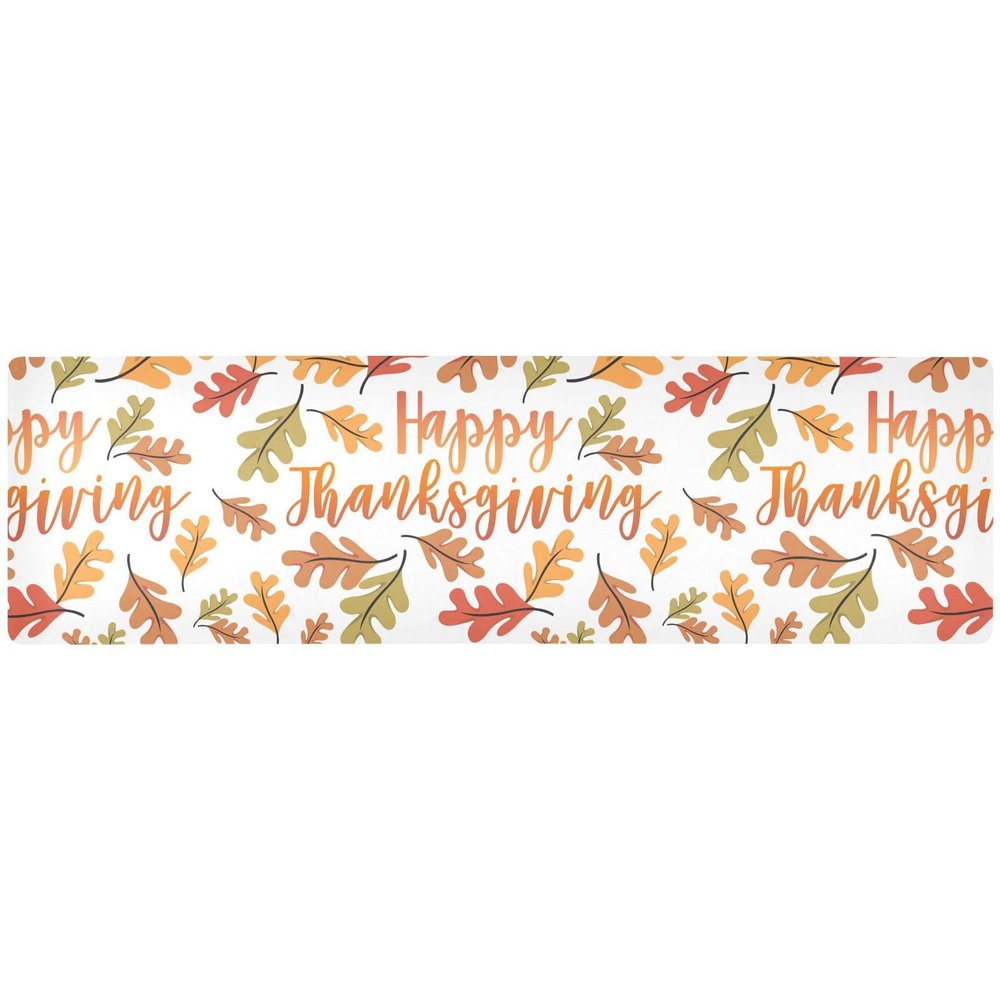 Thanksgiving Heat-Resistant Trivet and Waterproof Table Runner, 100 x 30 cm