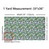 Loussiesd Floral Decorative Patchwork Fabric, Tropical Leaves, 460 x 150 cm view 2