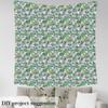 Loussiesd Floral Decorative Patchwork Fabric, Tropical Leaves, 460 x 150 cm view 3