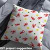 Loussiesd Crawfish Fabric, 276 x 150 cm, Lemon Patchwork Fabric by the Yard view 4