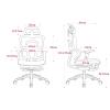 Ergonomic High-Back Computer Chair, Racing Seat for Small Spaces view 2