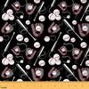 Loussiesd Kids' Baseball Fabric, 92 x 150 cm, Sports-Themed Fabric by the Yard view 1
