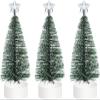 Tabletop Christmas Trees with Lights, Mini LED Trees, 3-Pack, Warm Light view 1