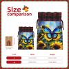PHAYAH Sunflower-Blue Butterfly Drawstring Gift Bag view 3