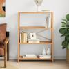 Lauuoeriau Furniture Item Home 4-Tier Shelf, 80 x 30 x 112 cm, Solid Oak Wood view 1