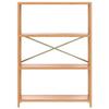 Lauuoeriau Furniture Item Home 4-Tier Shelf, 80 x 30 x 112 cm, Solid Oak Wood view 4