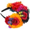 BESTYASH Floral Crown Headband for Day of the Dead Parties and Raves view 1