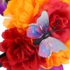 BESTYASH Floral Crown Headband for Day of the Dead Parties and Raves view 4