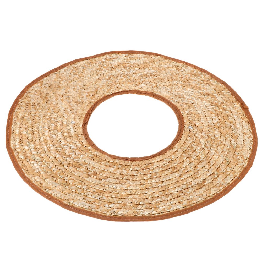 Wheat Straw Sun Visor, 48 cm, 1 Pc, for Safety Helmets