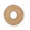 Wheat Straw Sun Visor, 48 cm, 1 Pc, for Safety Helmets view 2