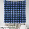 Loussiesd Dragon Fabric 184 x 150 cm, Blue Kids' Decorative Patchwork Fabric view 3
