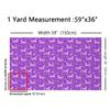 Loussiesd Unicorn Fabric, 184 x 150 cm, Colorful Stripes, Star Print, Purple Upholstery Fabric view 2