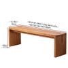 Wooden Dining Bench, 180 cm (70.87 in), Wood Color view 2