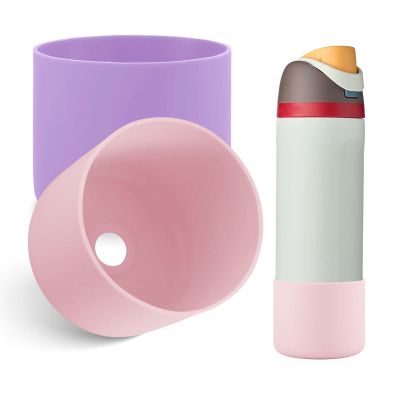 2-Pack Silicone Bottle Boots for Owala 24 oz, Non-Slip Protective Sleeves