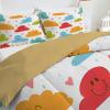 Qiwagu 220 x 240 cm White Reversible Cloud Pattern Quilt, 200 GSM All-Season Blanket with 2 Pillowcases view 4