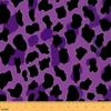 Loussiesd Purple Leopard Print Fabric, 92 x 150 cm view 1