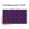 Loussiesd Purple Leopard Print Fabric, 92 x 150 cm view 2