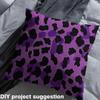Loussiesd Purple Leopard Print Fabric, 92 x 150 cm view 4