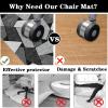 Office Chair Mat 140 x 150 cm for Hardwood Floors, Laminate and Parquet view 4