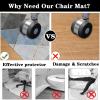 Office Chair Mat 200 x 260 cm for Hardwood Floors and Carpet view 4