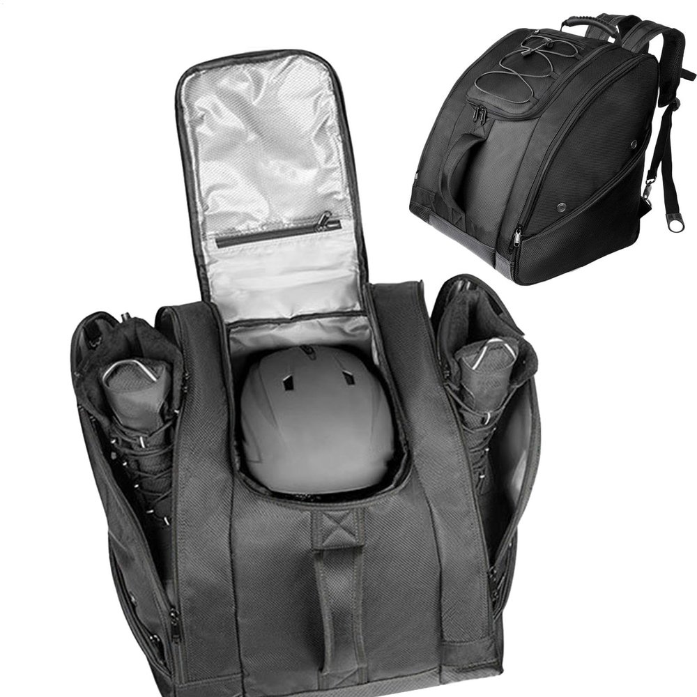 Ski Boot Bag Backpack | 50 L Ski Travel Bag for Boots, Helmets & Gear