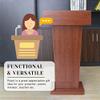 Professional MDF Wood Lectern Podium with Reading Surface view 3