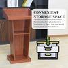 Professional MDF Wood Lectern Podium with Reading Surface view 4
