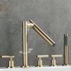 Modern 5-Hole Tub and Shower Faucet with Hand Shower view 3