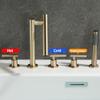 Modern 5-Hole Tub and Shower Faucet with Hand Shower view 4