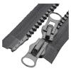 Replacement #8 Resin Zipper, 60 × 250 cm, Two-Way Slider, Open-End, Black view 2
