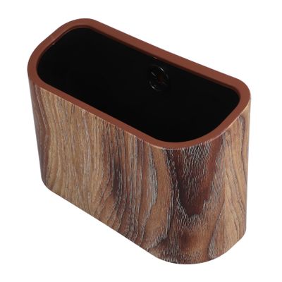 OFFSCH Small Modern Brown PP Wastebasket, Open-Top