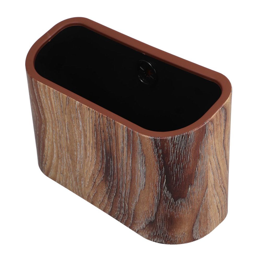 OFFSCH Small Modern Brown PP Wastebasket, Open-Top
