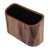 OFFSCH Small Modern Brown PP Wastebasket, Open-Top view 1