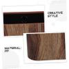 OFFSCH Small Modern Brown PP Wastebasket, Open-Top view 3