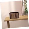 OFFSCH Small Modern Brown PP Wastebasket, Open-Top view 4