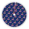 Christmas Tree Skirt with Pom-Pom Trim, 48 in. view 1