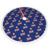 Christmas Tree Skirt with Pom-Pom Trim, 48 in. view 3