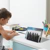Desktop Mail Organizer with Metal Letter Rack view 2