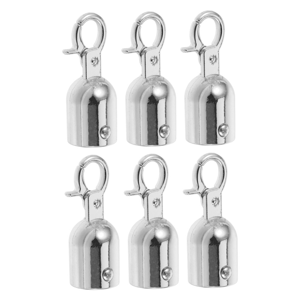 Hemobllo 6-Piece Stanchion Rope Hooks with Snap Hooks