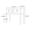 huanglyc-232 Dnner Wooden Console Table with Drawers, Red view 2