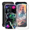 HGJTFANY Case for Doogee Fire 6 (6.56"), 2-Pack TPU Silicone Bumper Cases, Graffiti Beast view 1