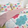 Qiwagu Reversible Cloud-Pattern Quilt, 220 x 240 cm, 200 GSM, with 2 Pillowcases view 4