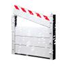 Aluminum Flood Barrier, Mobile Reusable Flood Protection Barrier for Basement Windows, HXQSL (195 x 80 cm) view 1