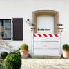 Aluminum Flood Barrier, Mobile Reusable Flood Protection Barrier for Basement Windows, HXQSL (195 x 80 cm) view 2