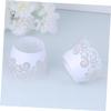 OKUMEYR 180-Piece White Cupcake Wrappers with Openwork Pattern view 2