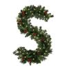 WENYOG Christmas Garland with Red Berries, 1.8 m, 30 LEDs view 1