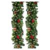 WENYOG Christmas Garland with Red Berries, 1.8 m, 30 LEDs view 3