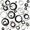 OASISEN 72-Piece Acrylic Round Mirror Wall Stickers view 1
