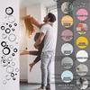 OASISEN 72-Piece Acrylic Round Mirror Wall Stickers view 2